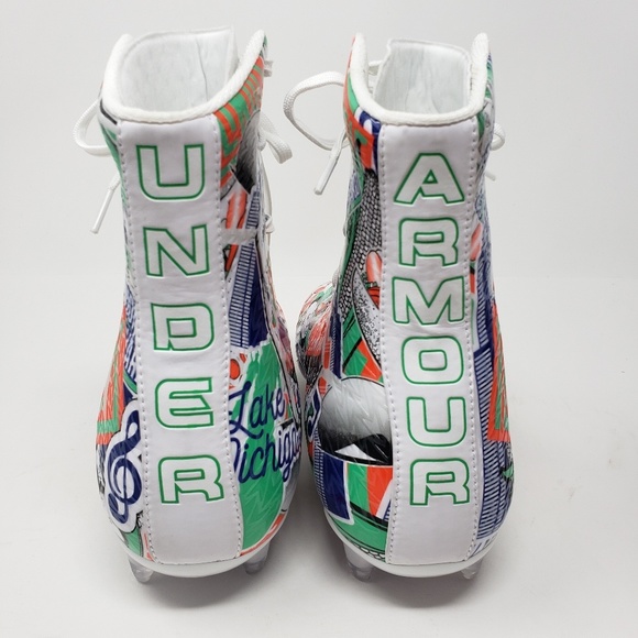 New Under Armour Football Illinois Cleats - Picture 3 of 8